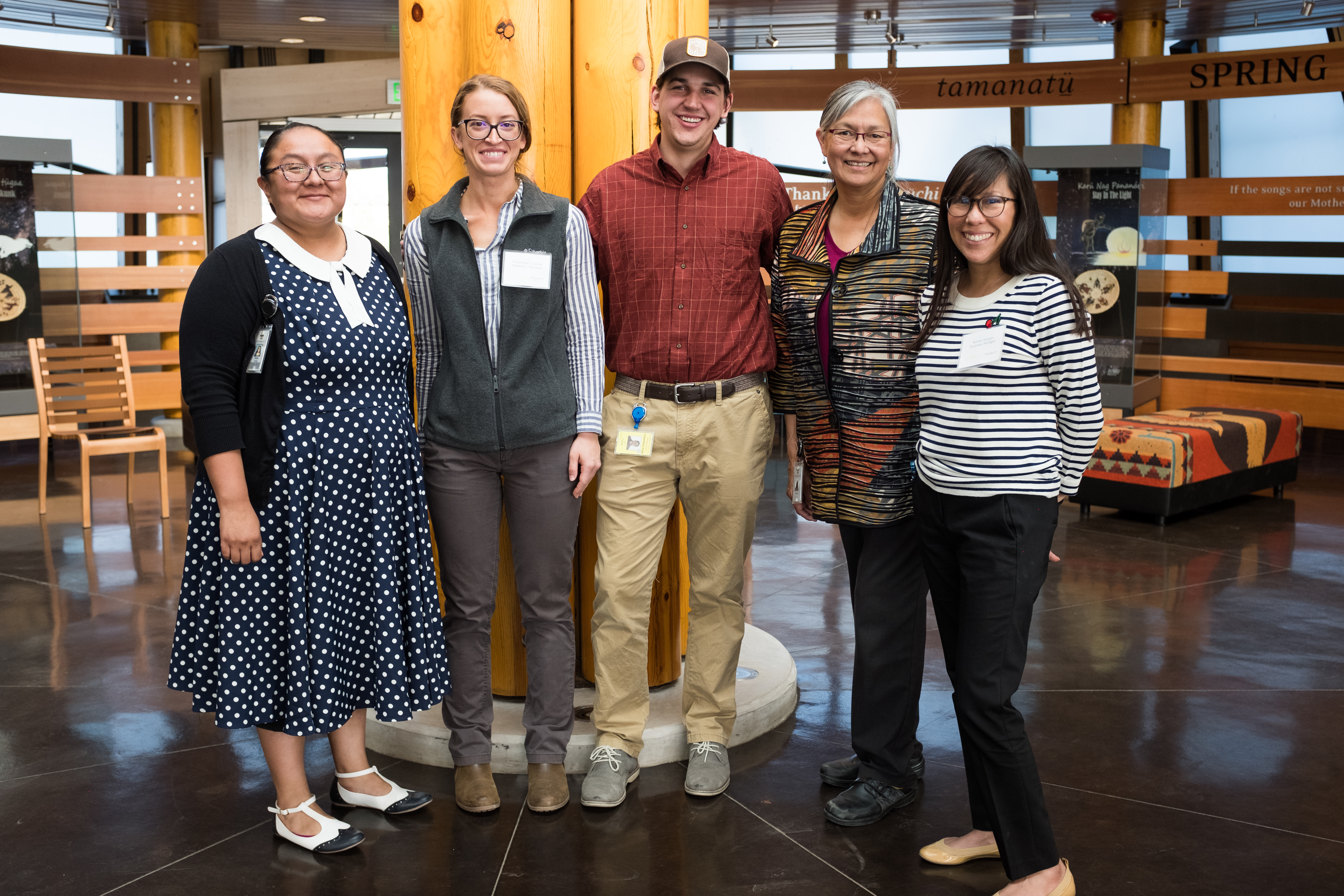 image of museum staff in lobby